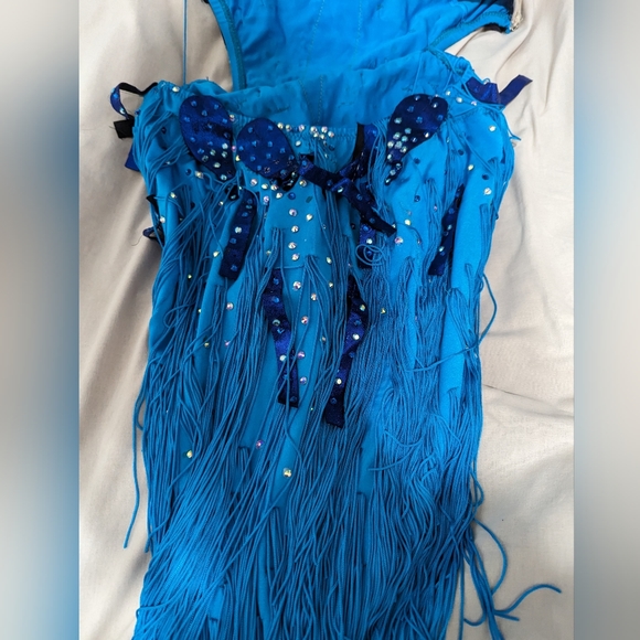 Dance costum blue dress - Picture 3 of 5